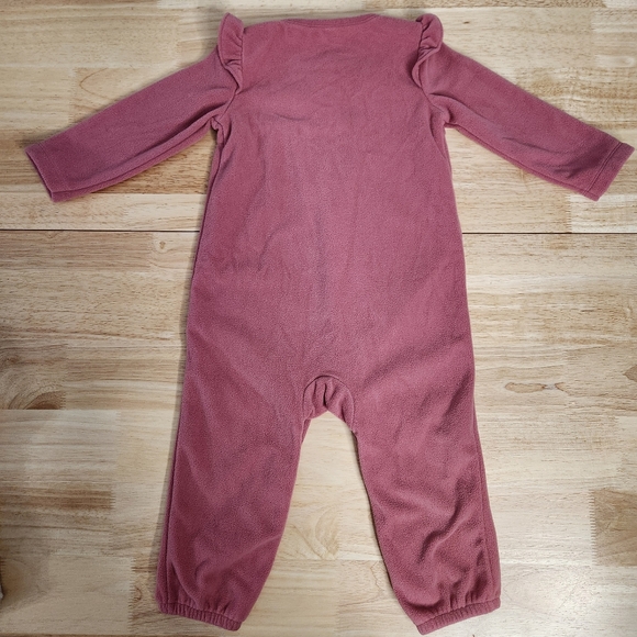 Bundle of 2 Girls fleece jumpsuits - Picture 4 of 7